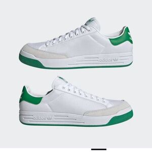 adidas Originals ROD LAVER Tennis style shoes White/Green men's 7